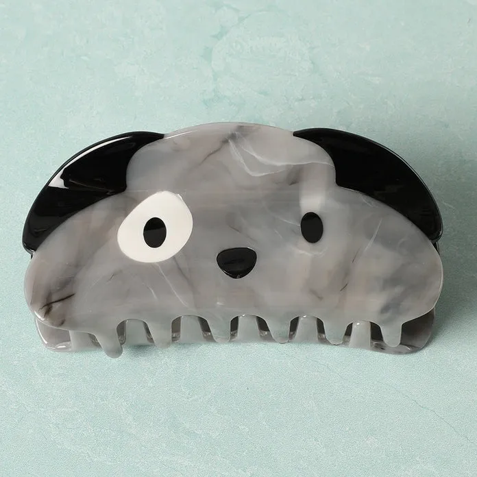 Adorable Puppy Faces Designed Hair Claw Clip