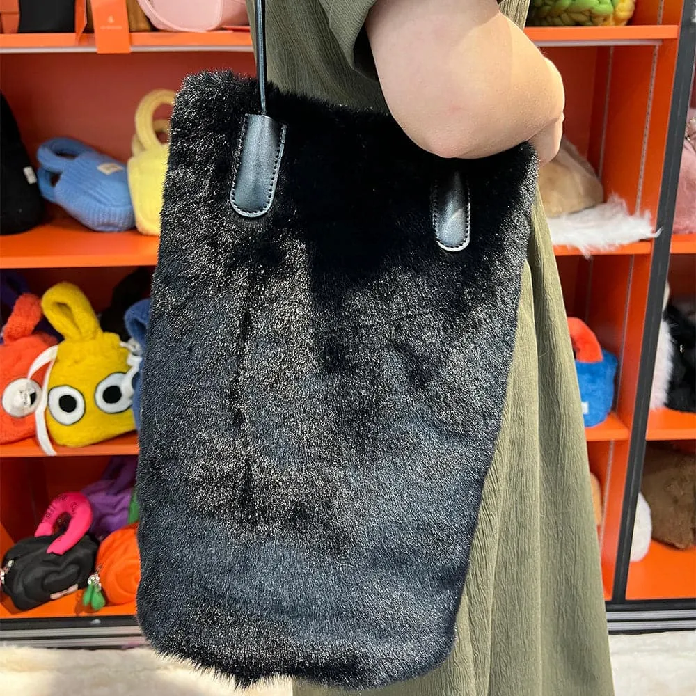 AG Collective Faux Fur Tote & Underarm Shoulder Women Bags