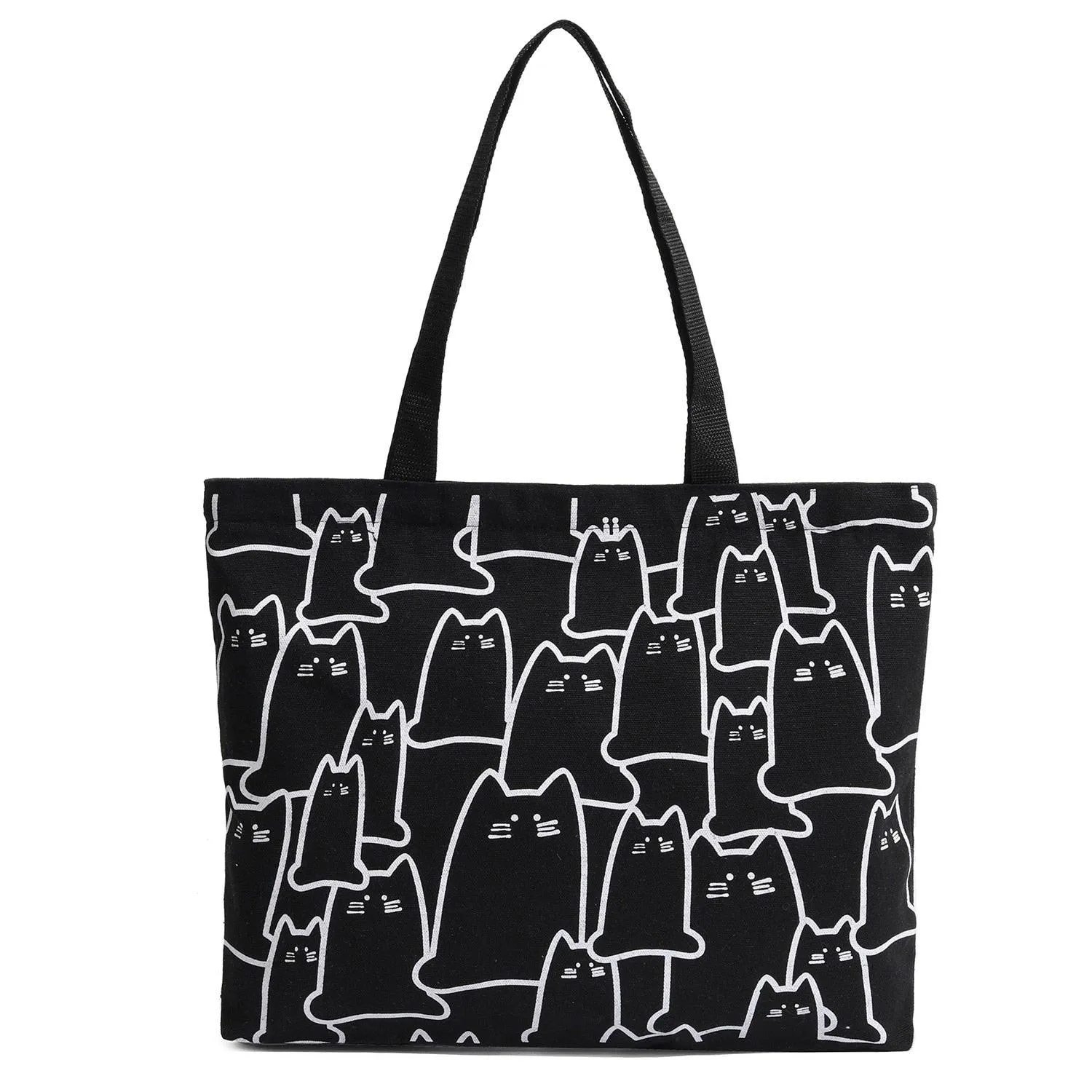 Arty Cat Canvas Tote