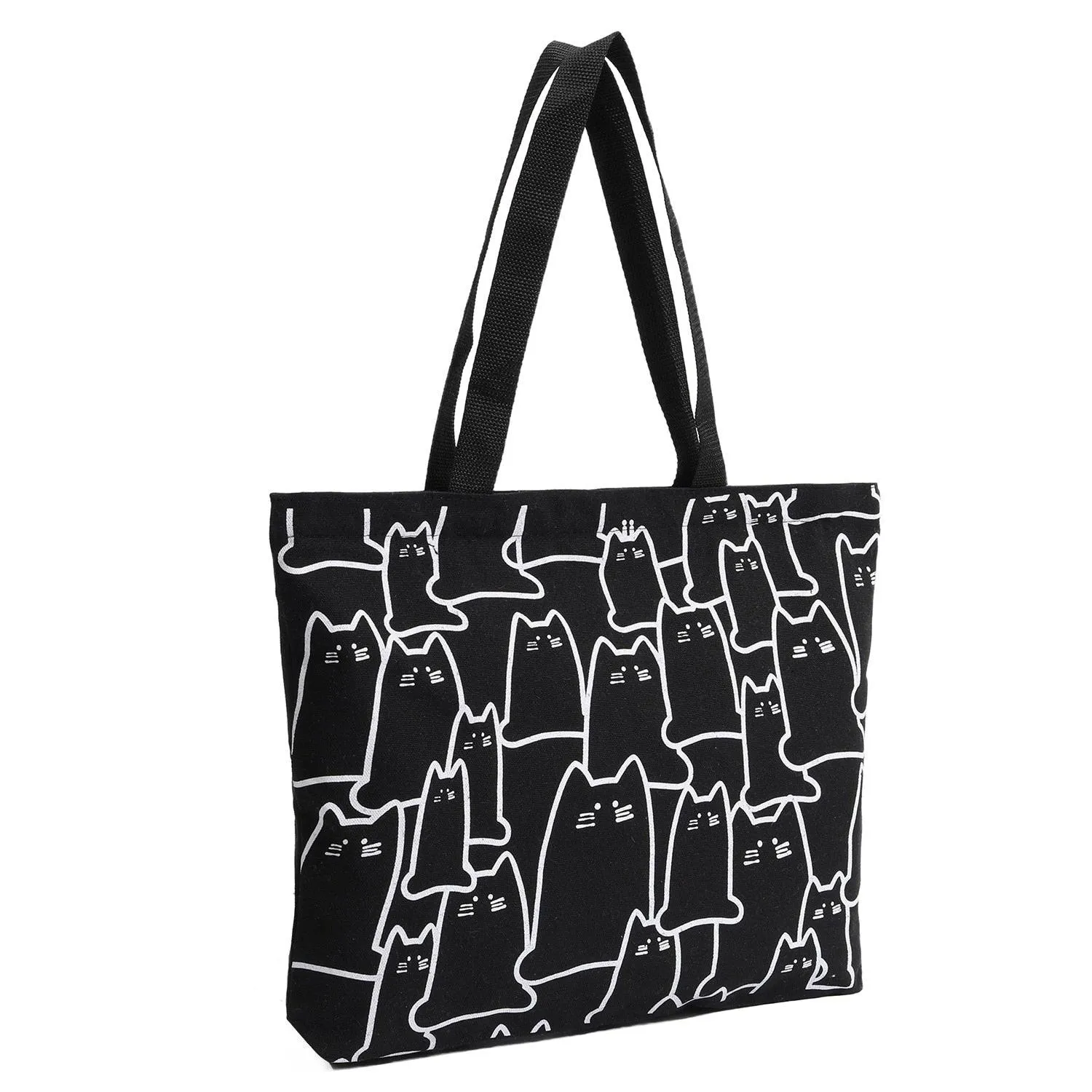 Arty Cat Canvas Tote