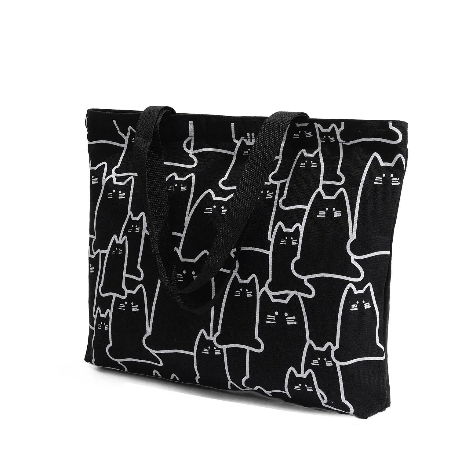 Arty Cat Canvas Tote