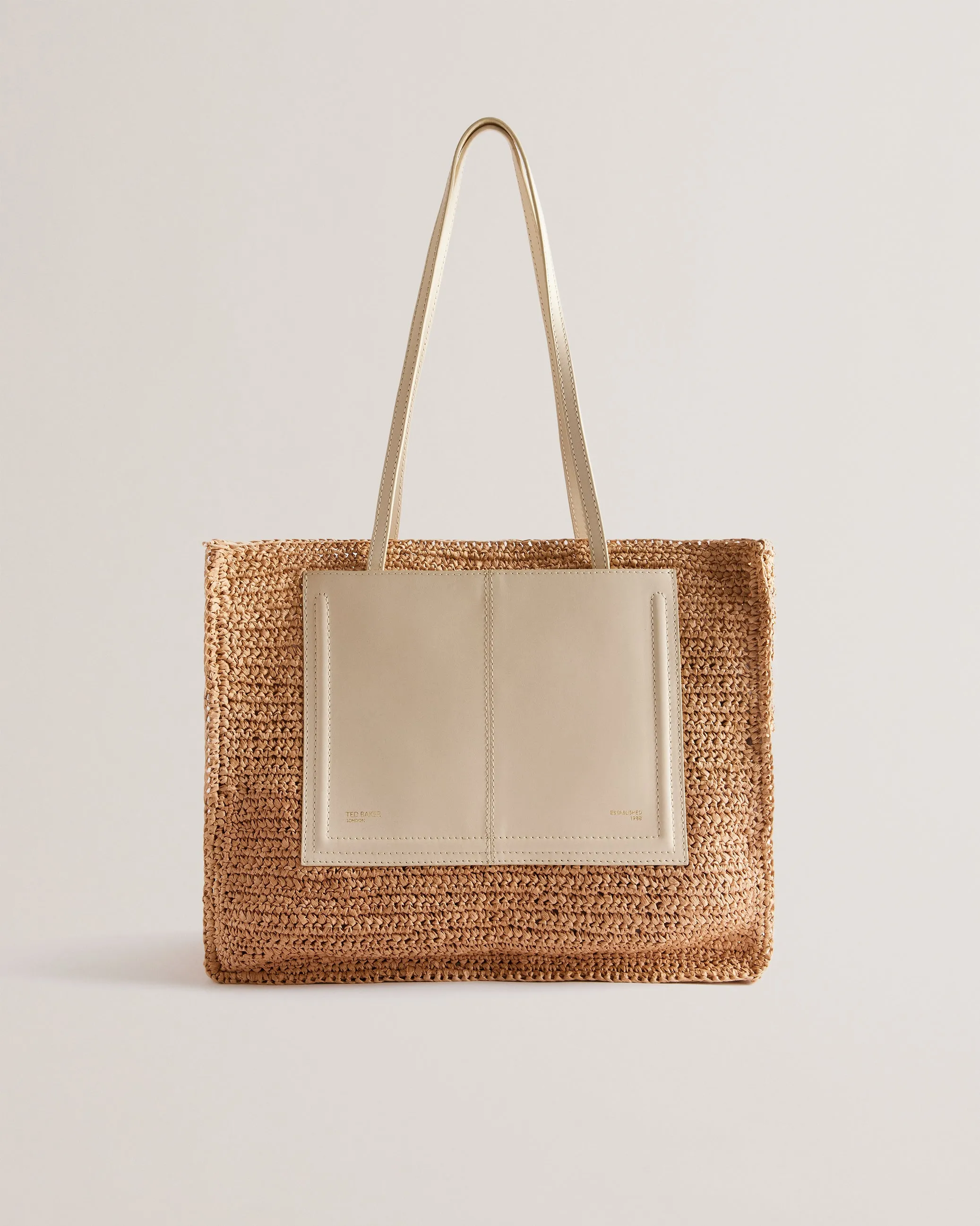 Ashvi Raffia Large Tote Bag Ivory