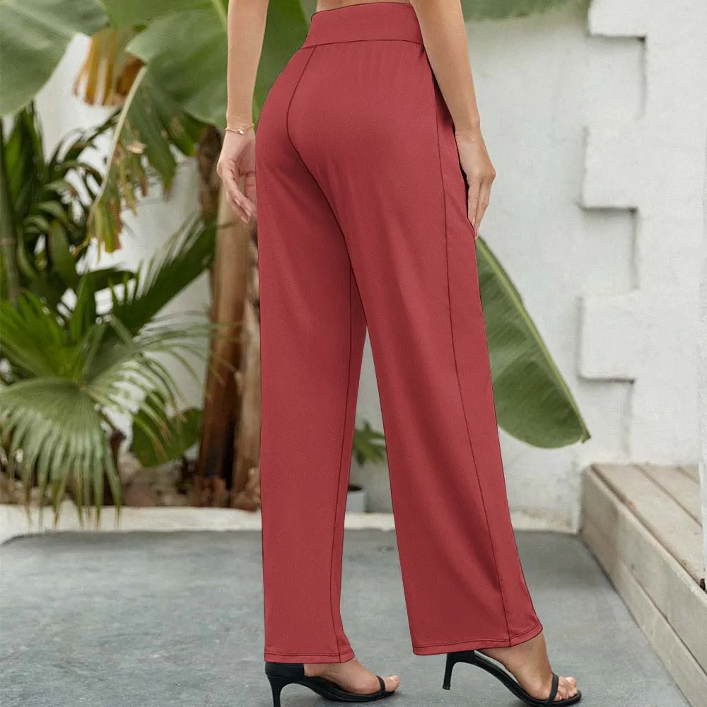 Assorted Colors Wide Leg Pants