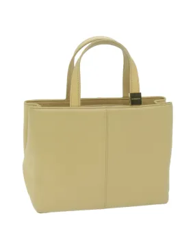 Authentic Beige Leather Hand Bag