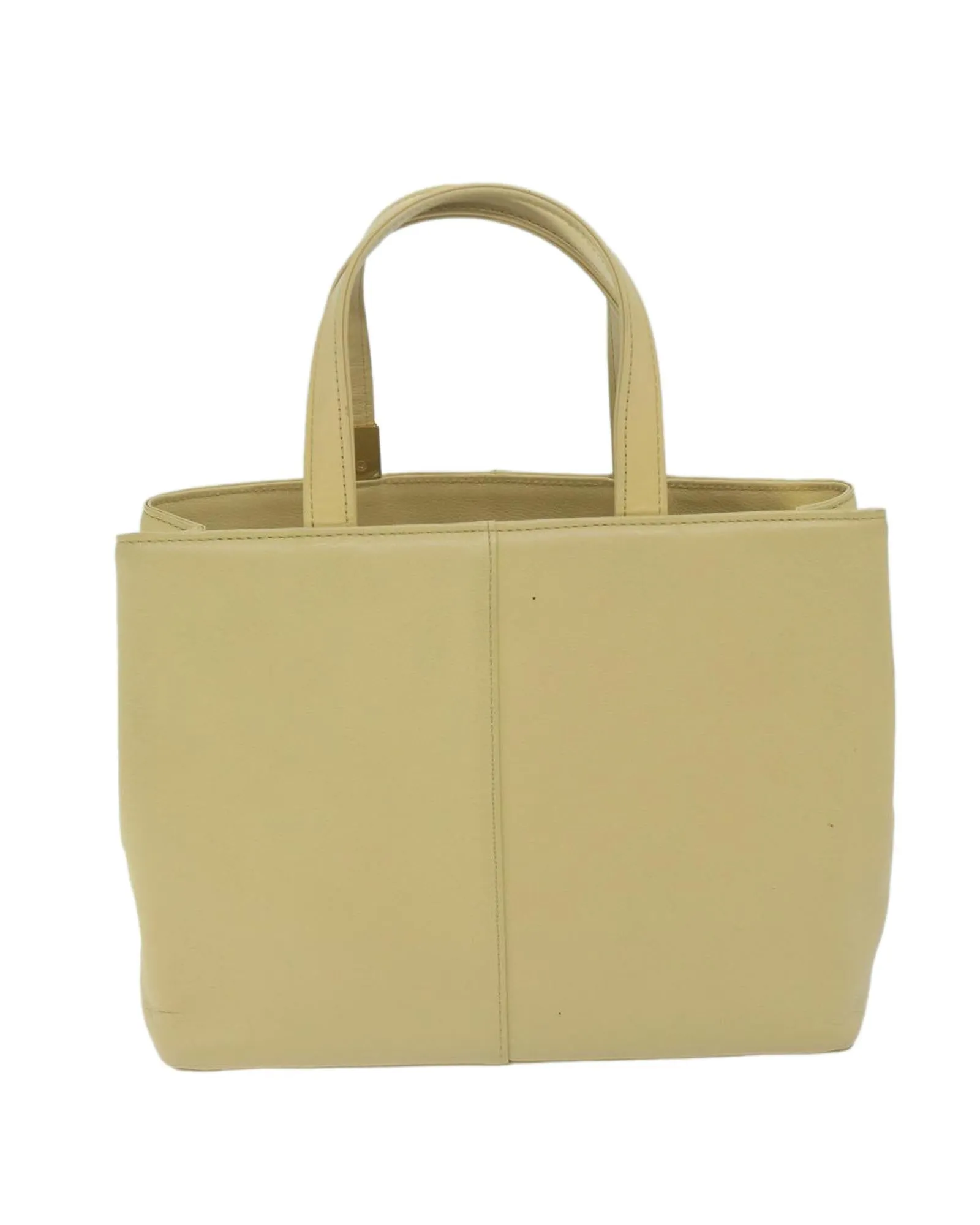 Authentic Beige Leather Hand Bag