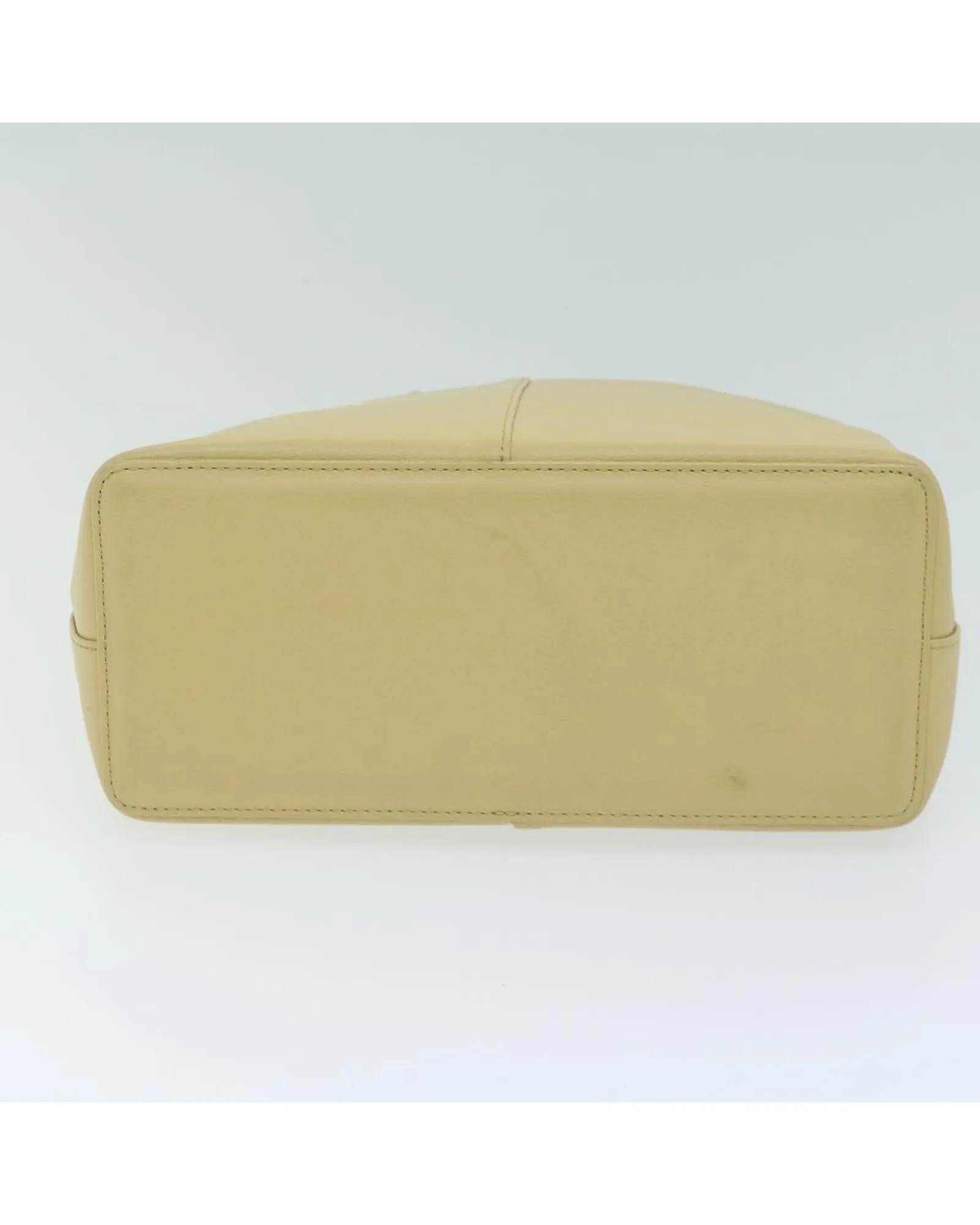 Authentic Beige Leather Hand Bag