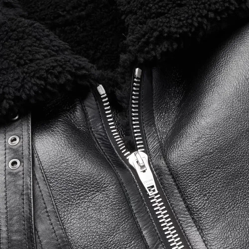 B3 Bomber Shearling Sheepskin Leather Jacket