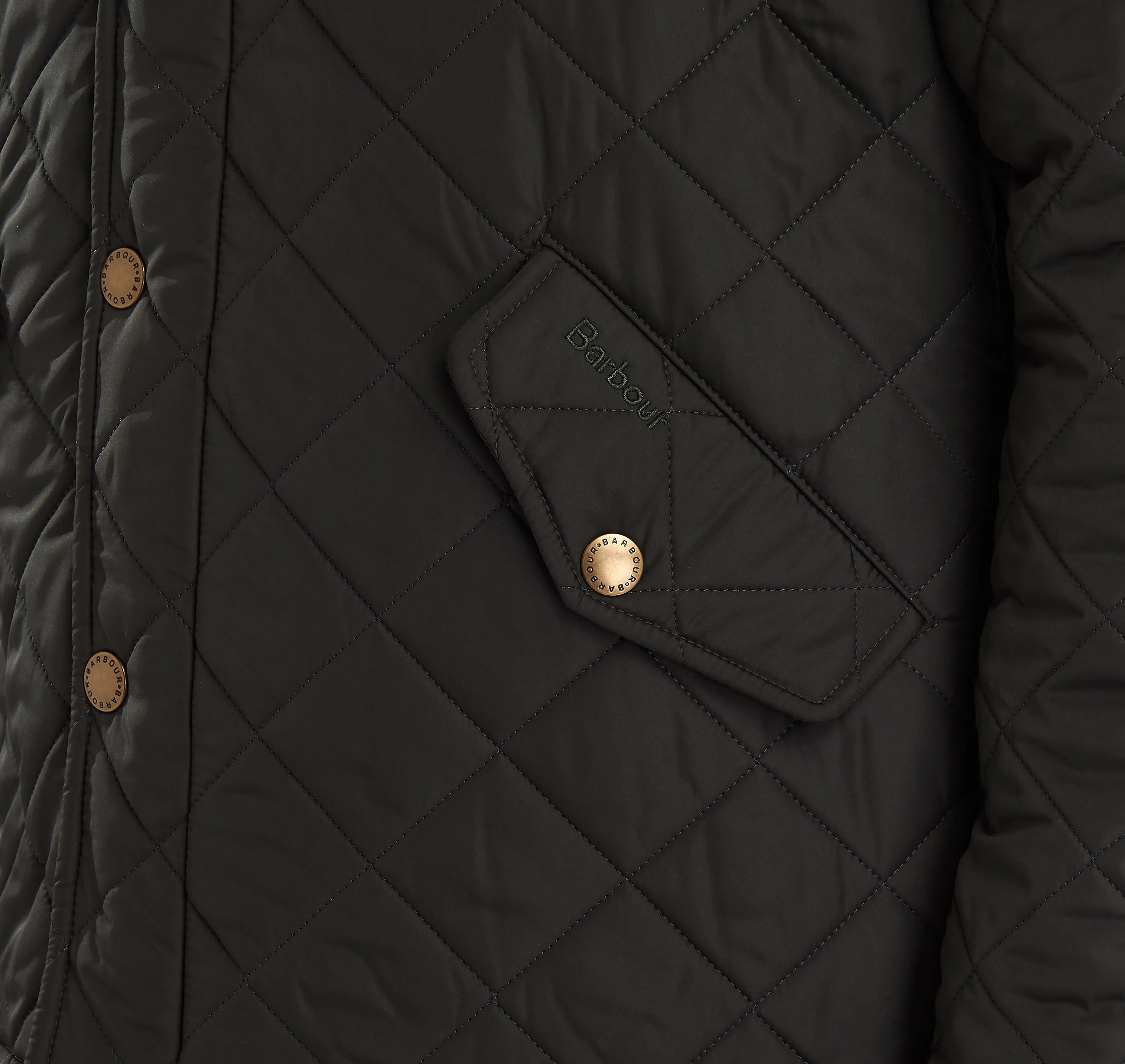 Barbour Olive Powell Quilted Jacket