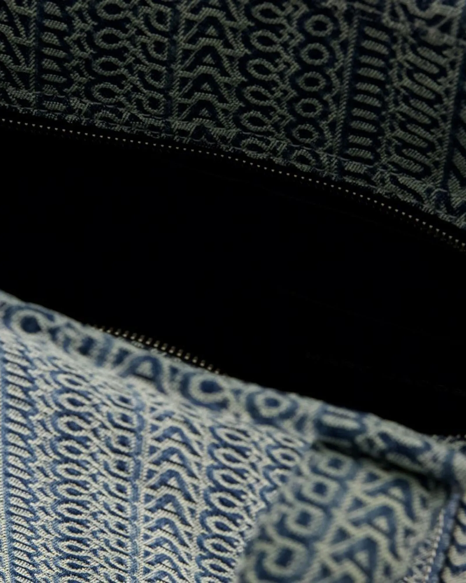 Blue Cotton Medium Tote with Iconic Details and Versatile Design