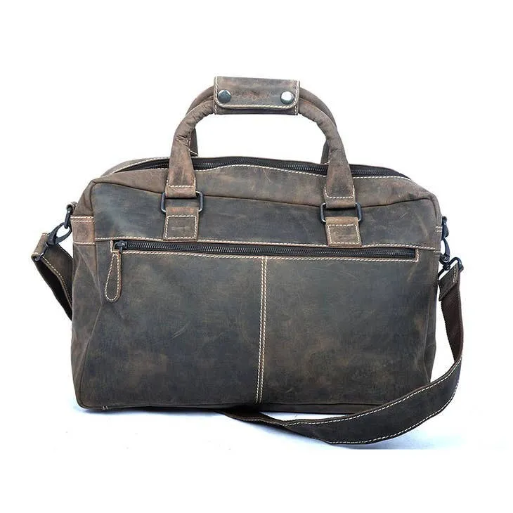 Brandon Spacious Buffalo Leather Shoulder Bag