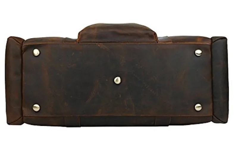 Brown Leather Travel Duffel