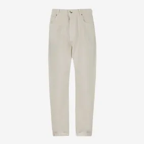 Brunello Cucinelli Garment Dyed Slubbed Denim Trousers