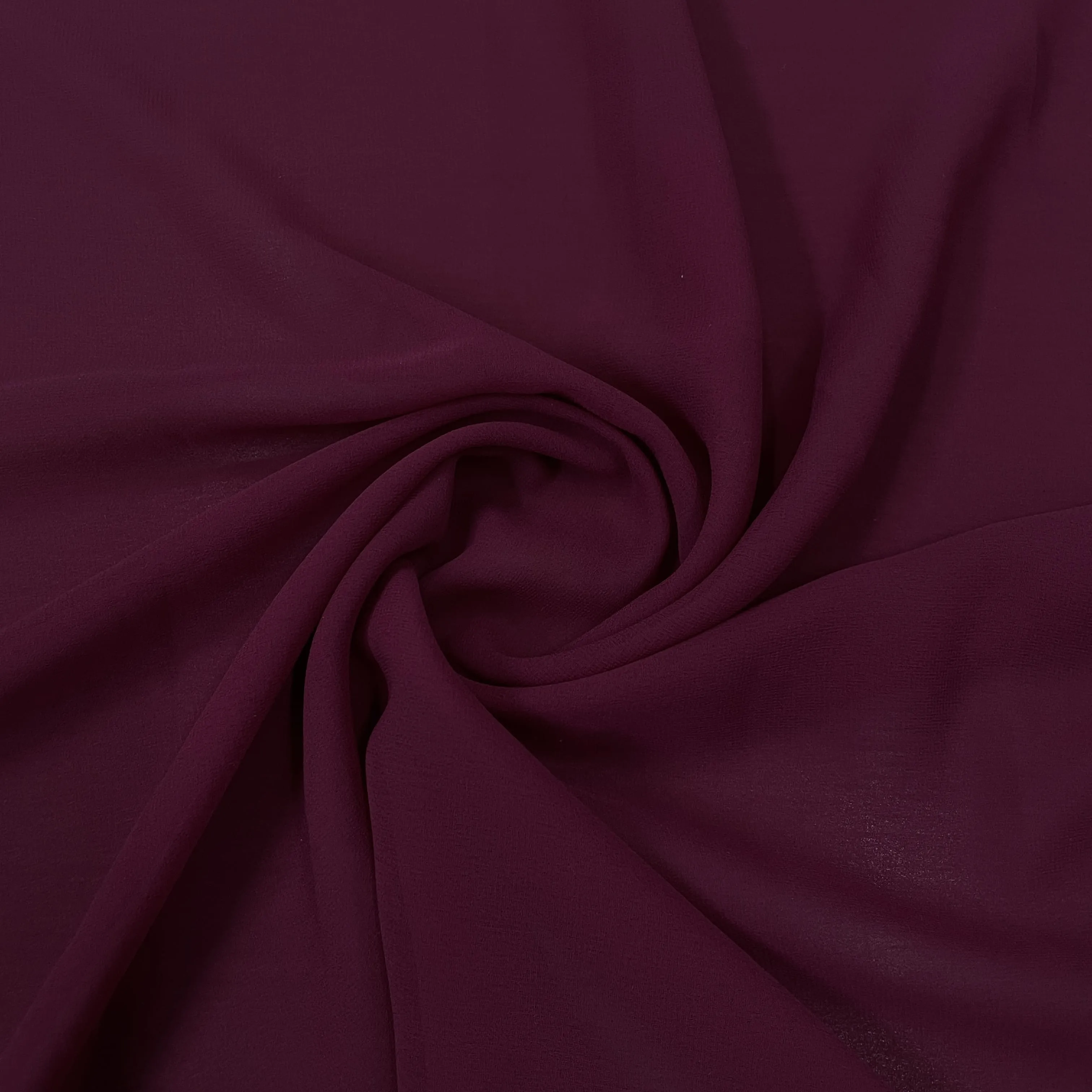 Classic Wine Solid Georgette Fabric