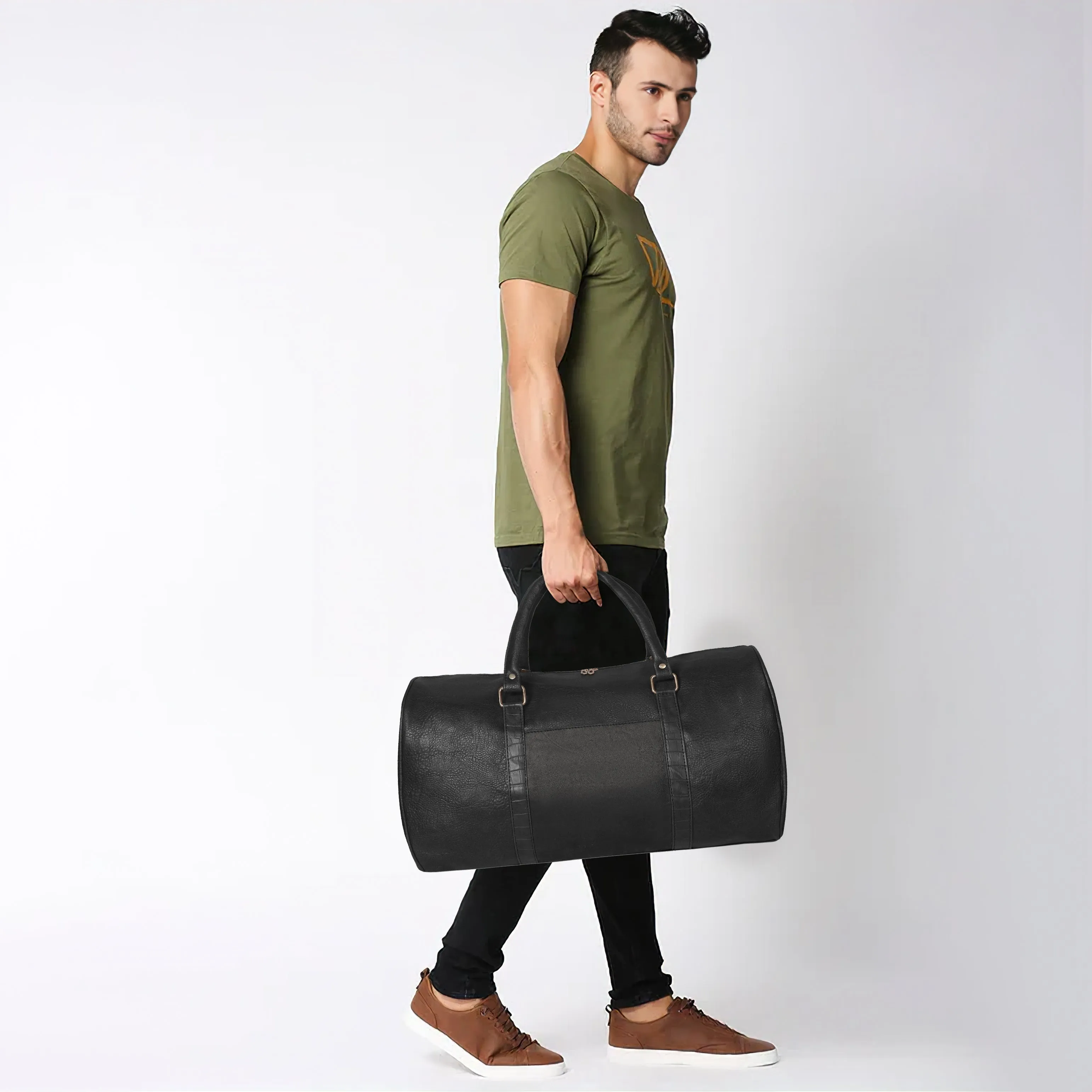 Corba Stylish Duffle Gym Bag Black