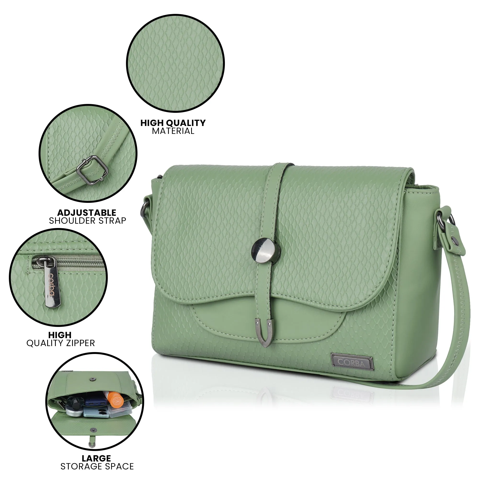 Corba Stylish Sling Bag Pista