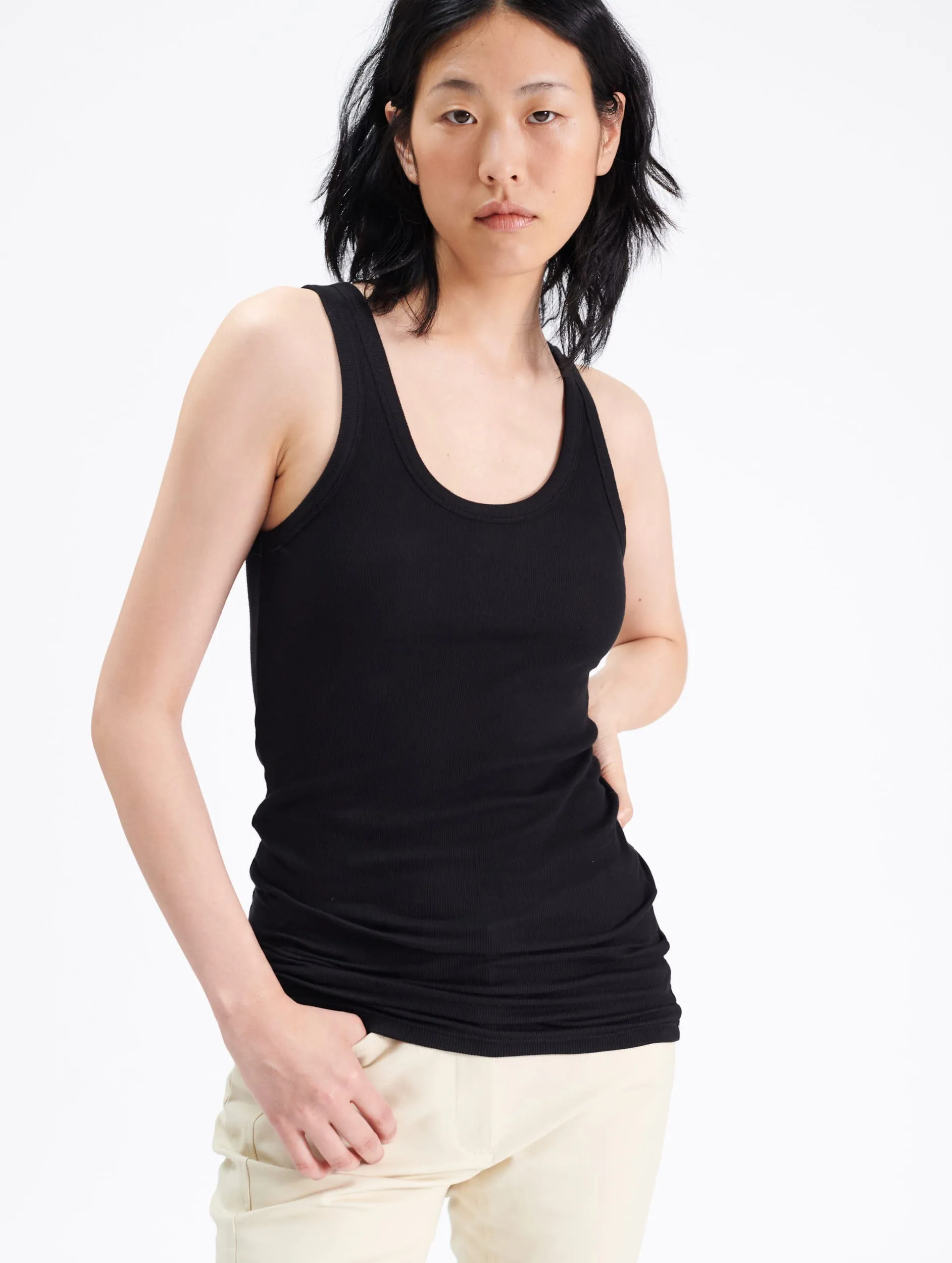 Cotton blend tank top