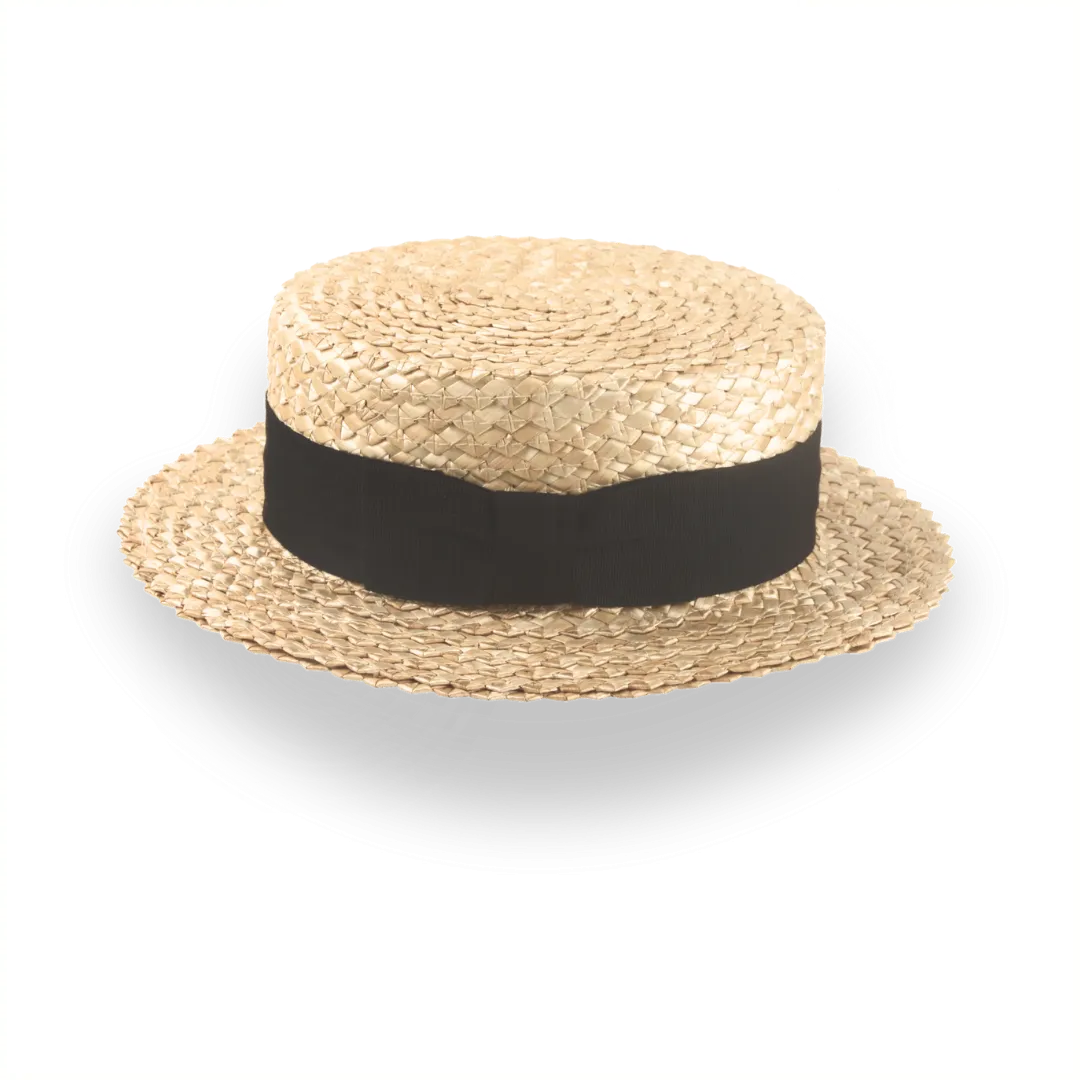 Customizable Classic Straw Boater for Men with Premium Comfort | The Skimmer