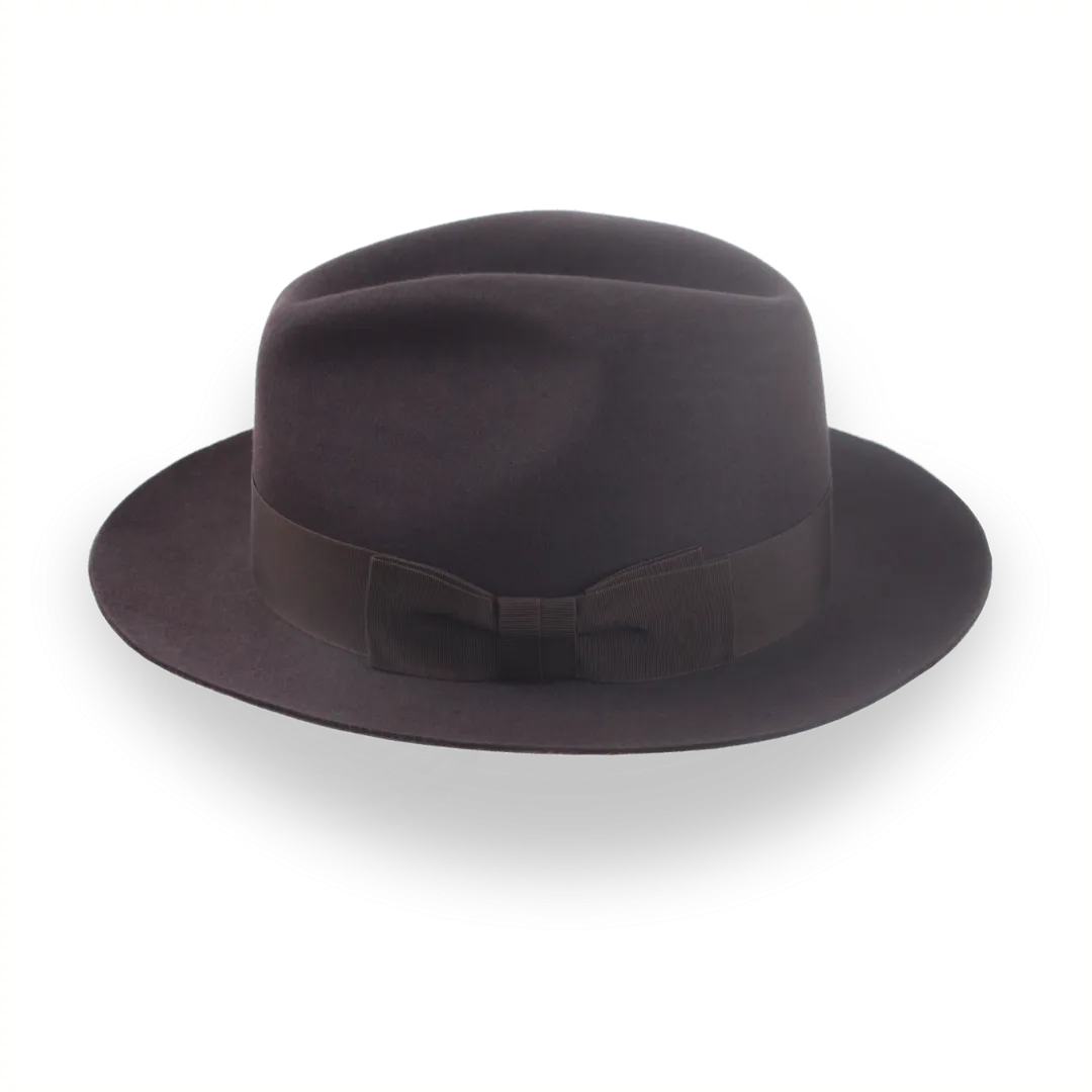 Dark Brown Fedora Hat in Classic Men's Style | The Acropol