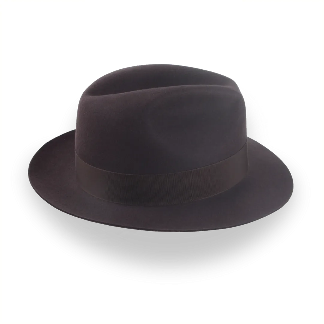 Dark Brown Fedora Hat in Classic Men's Style | The Acropol