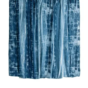 Denim Brushstroke Velvet Throw by Kevin O'Brien Studio