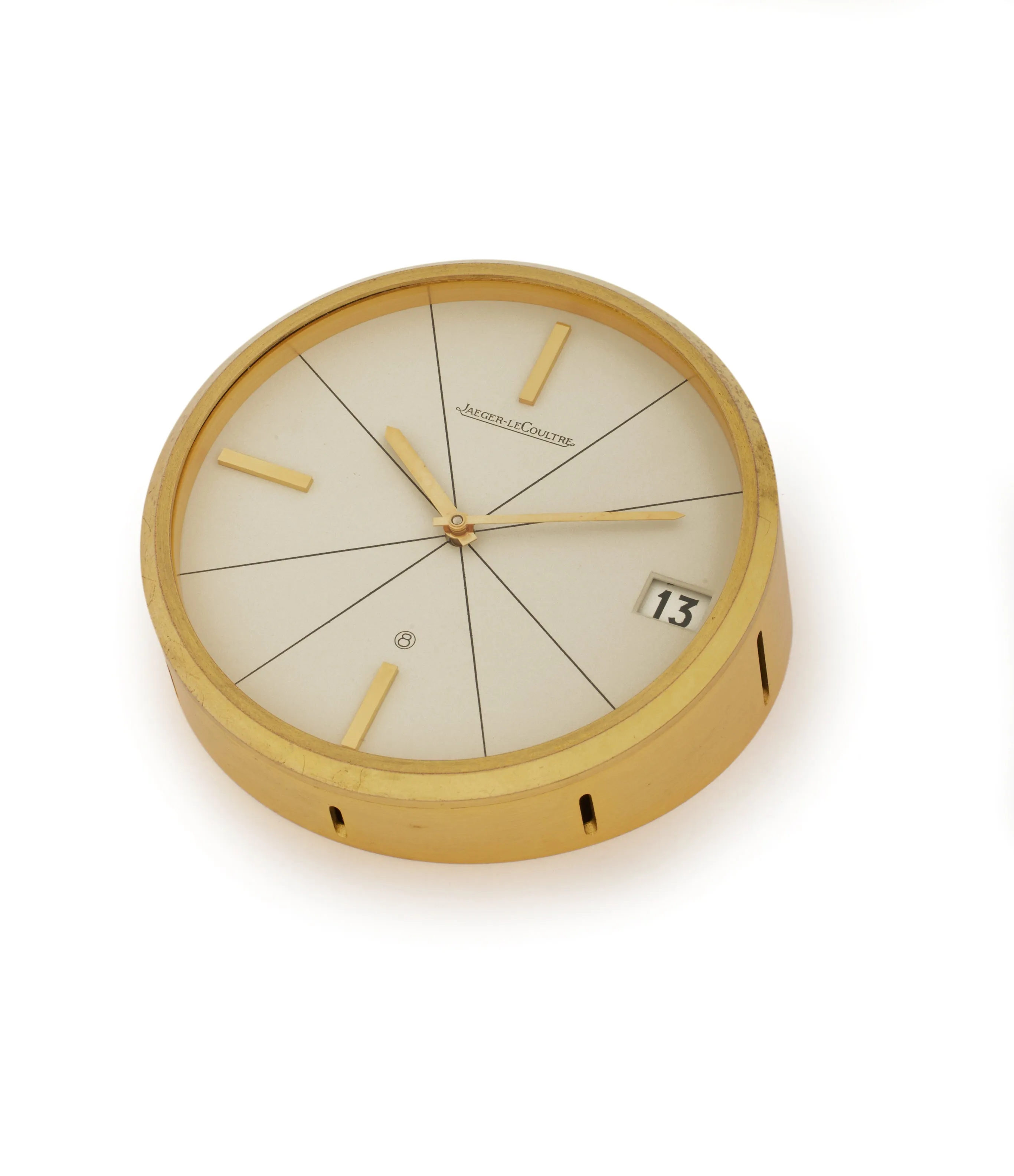 Desktop Clock | 8-day Day | brass