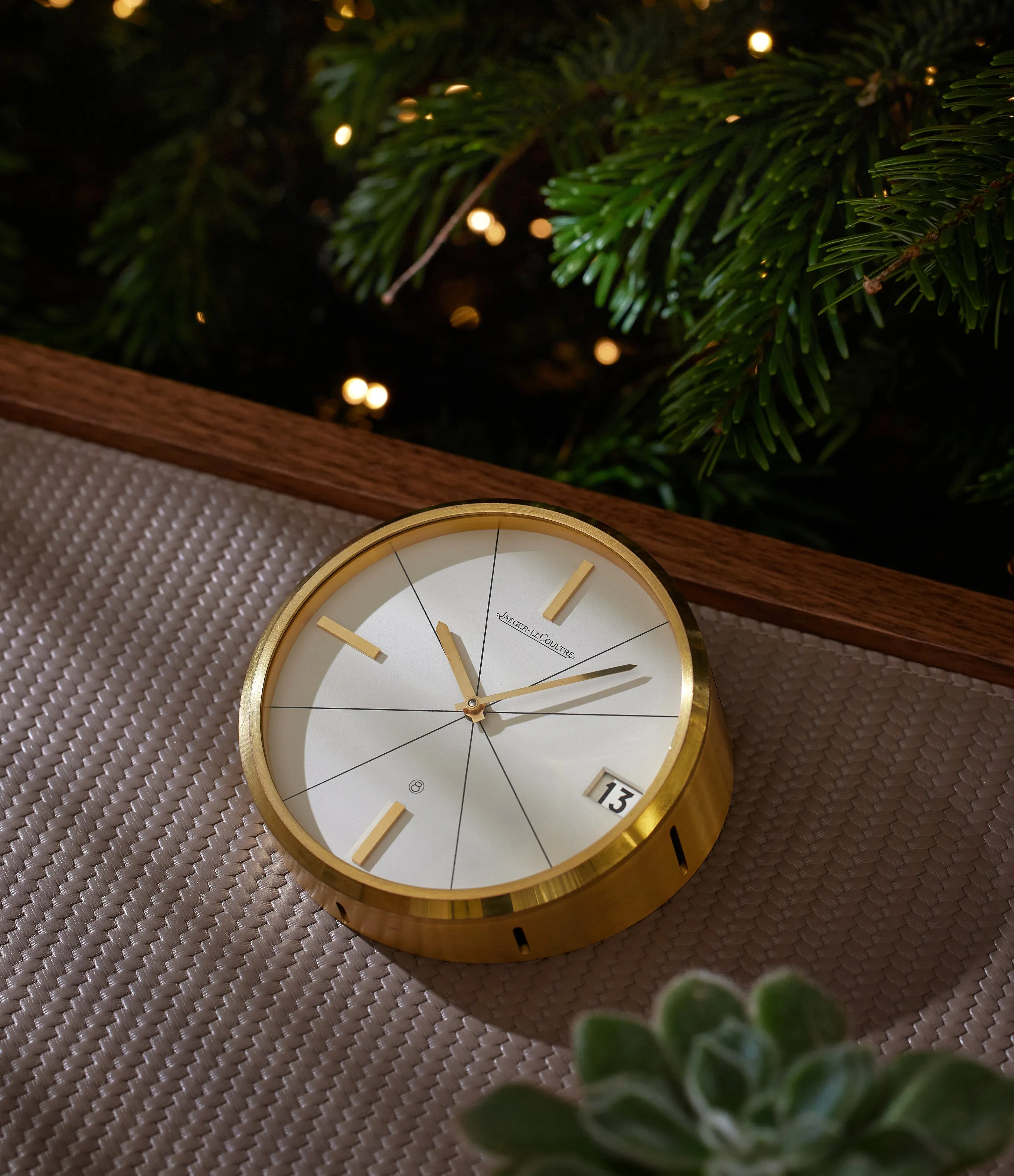 Desktop Clock | 8-day Day | brass