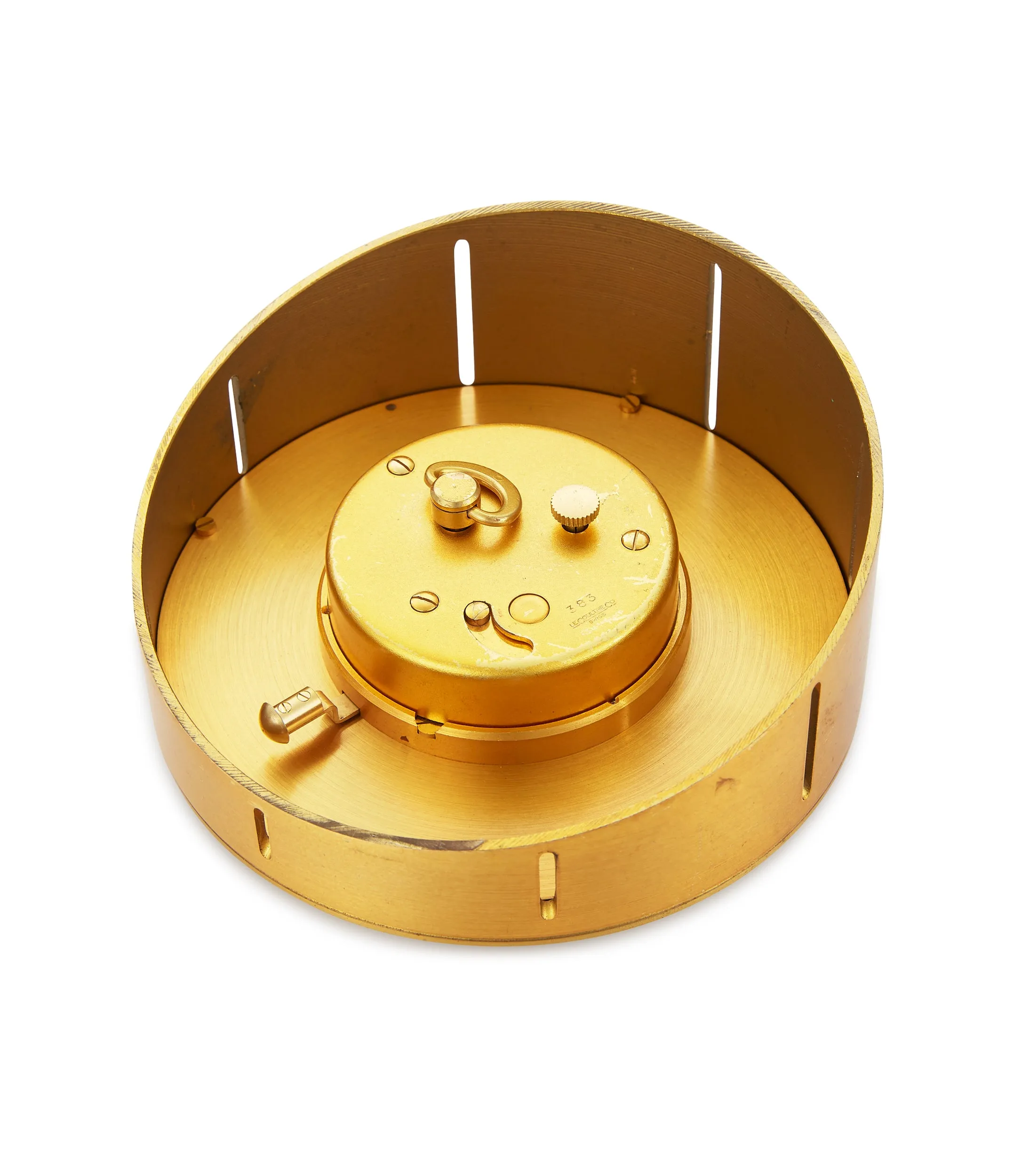 Desktop Clock | rare lemon dial | brass