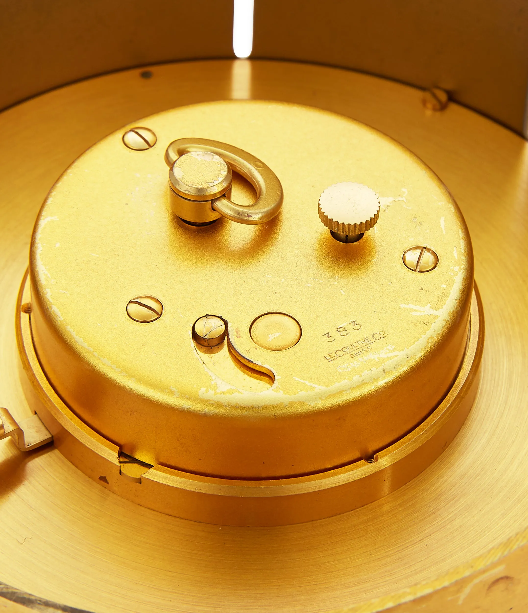 Desktop Clock | rare lemon dial | brass