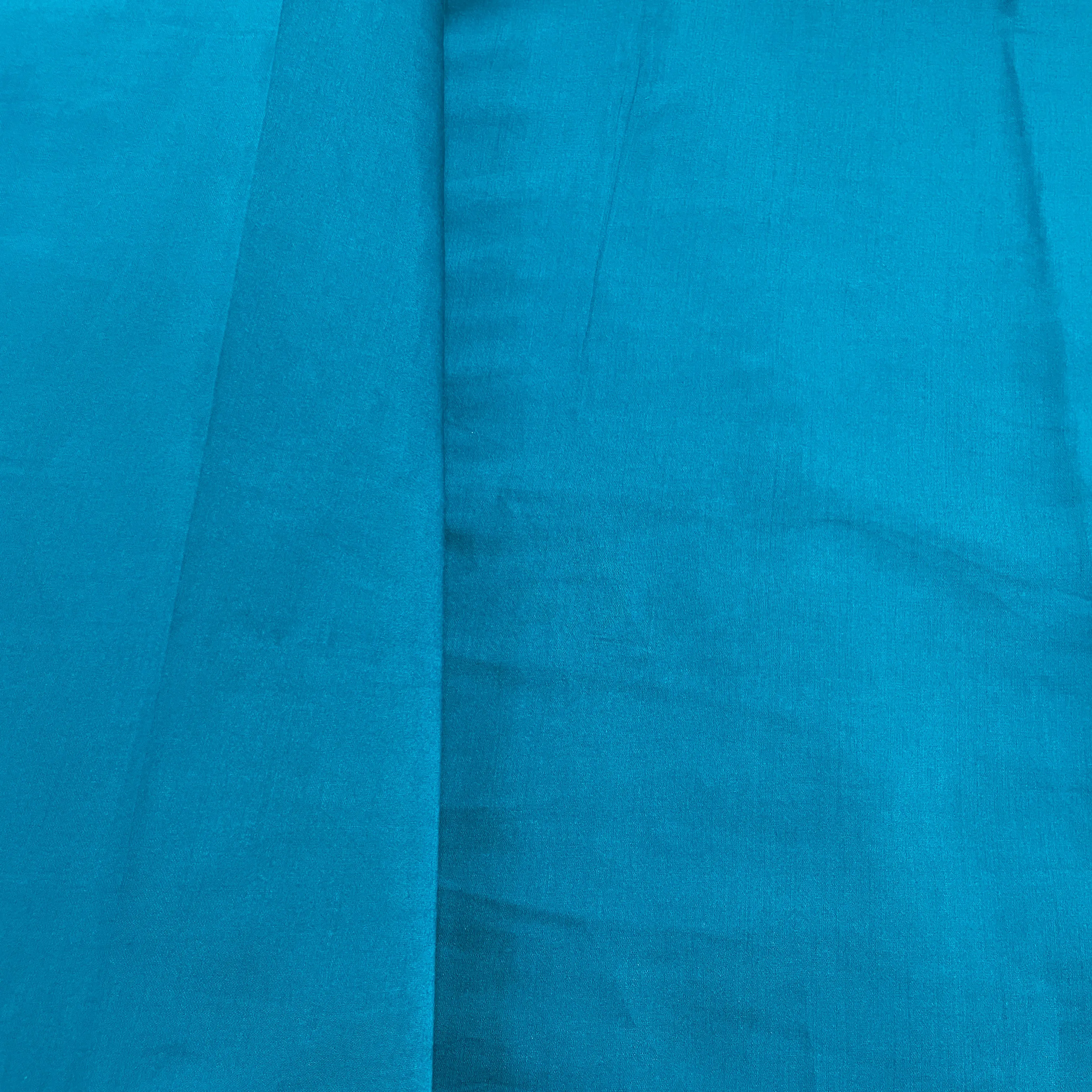 Exclusive Teal Green Solid Silk Fabric