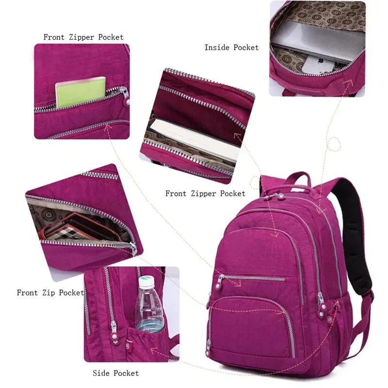 Fashion Nylon Teen School Backpack