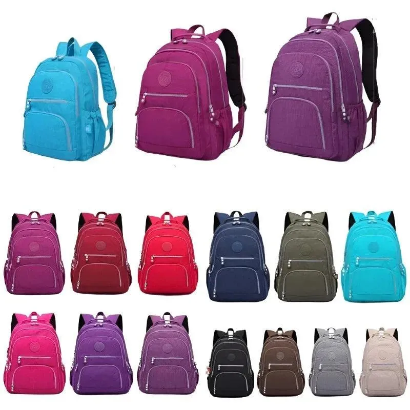 Fashion Nylon Teen School Backpack