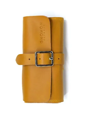 Gnomon Travelling Watch Roll - Mustard Yellow