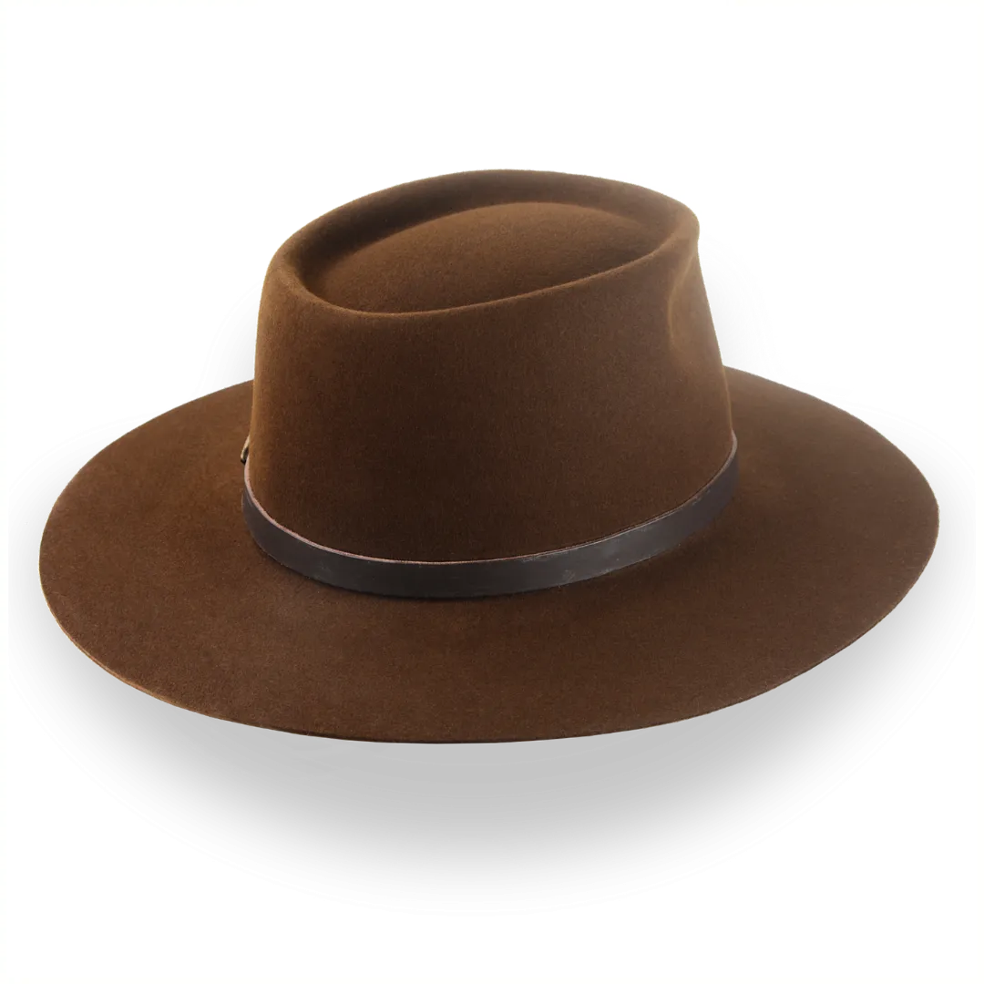 Handcrafted Brown Outback Cowboy Hat | The Centaur