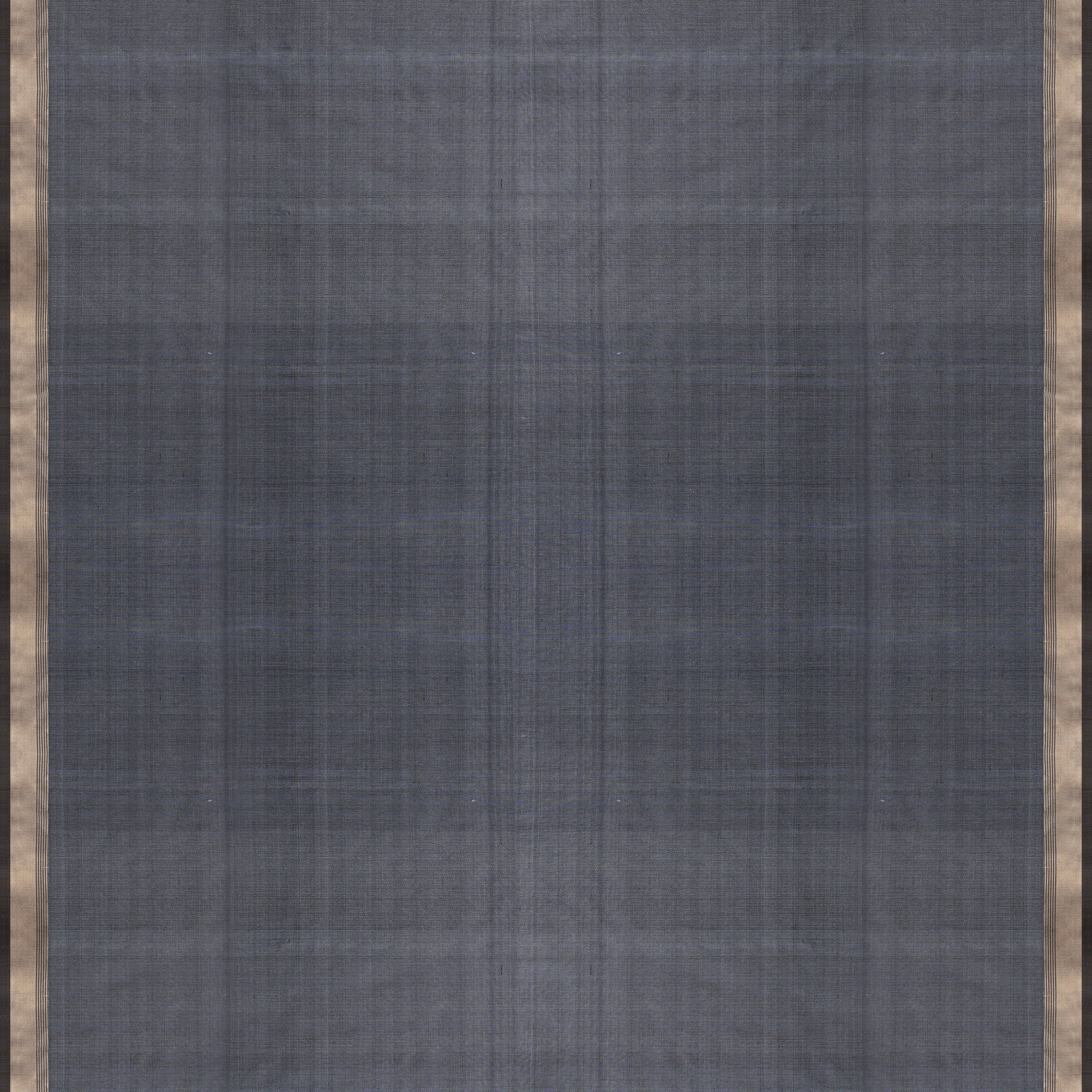 Handwoven Grey with Black Soft Silk Saree - 1886T008120DSC