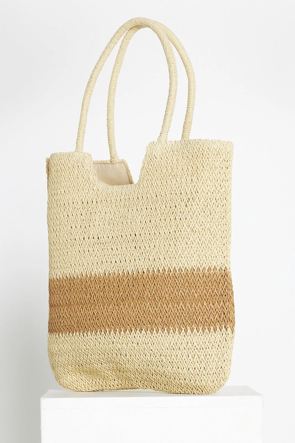 Jasmine Bag - Cream/Brown