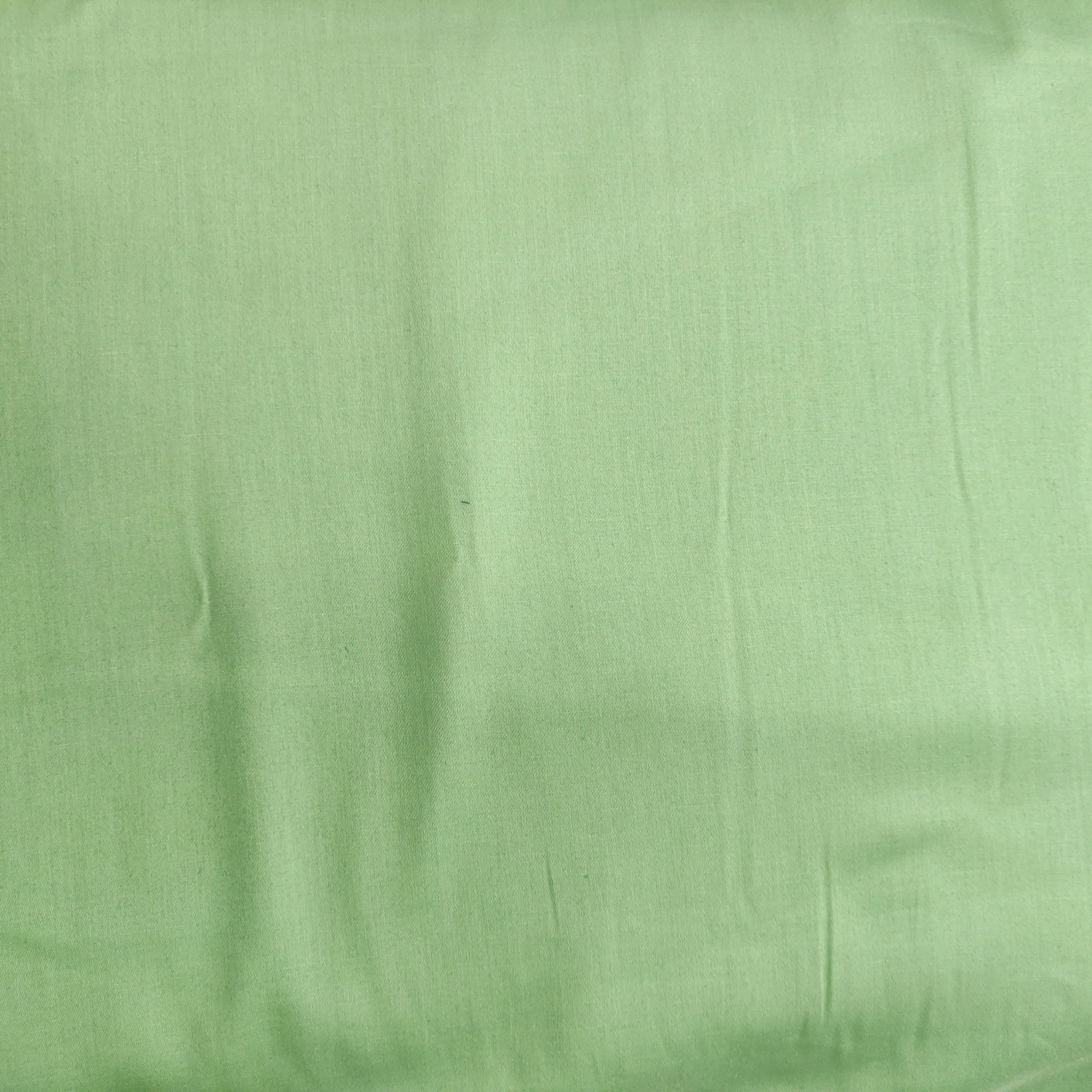 Light Green Solid Cotton Satin Fabric