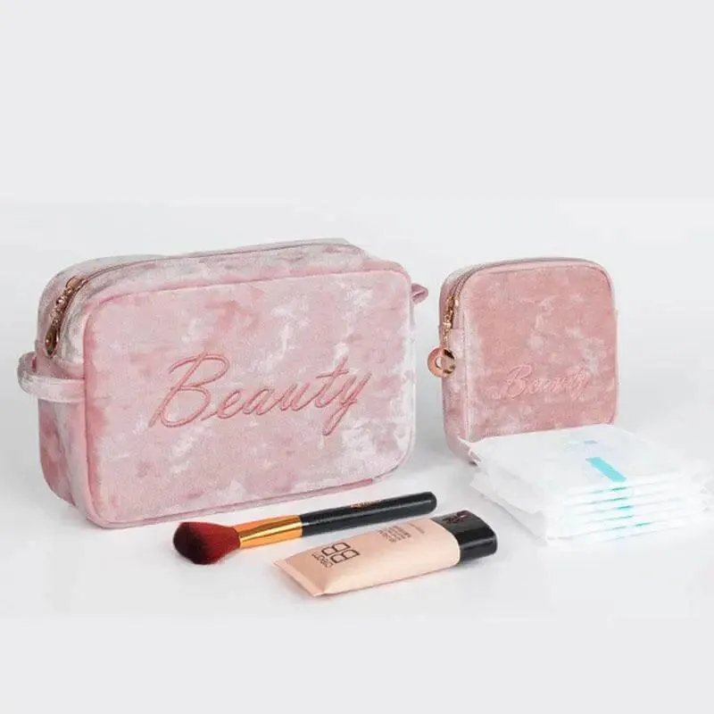 Luxury Velvet Makeup Bag