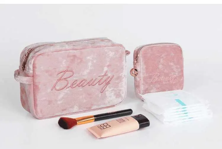 Luxury Velvet Makeup Bag