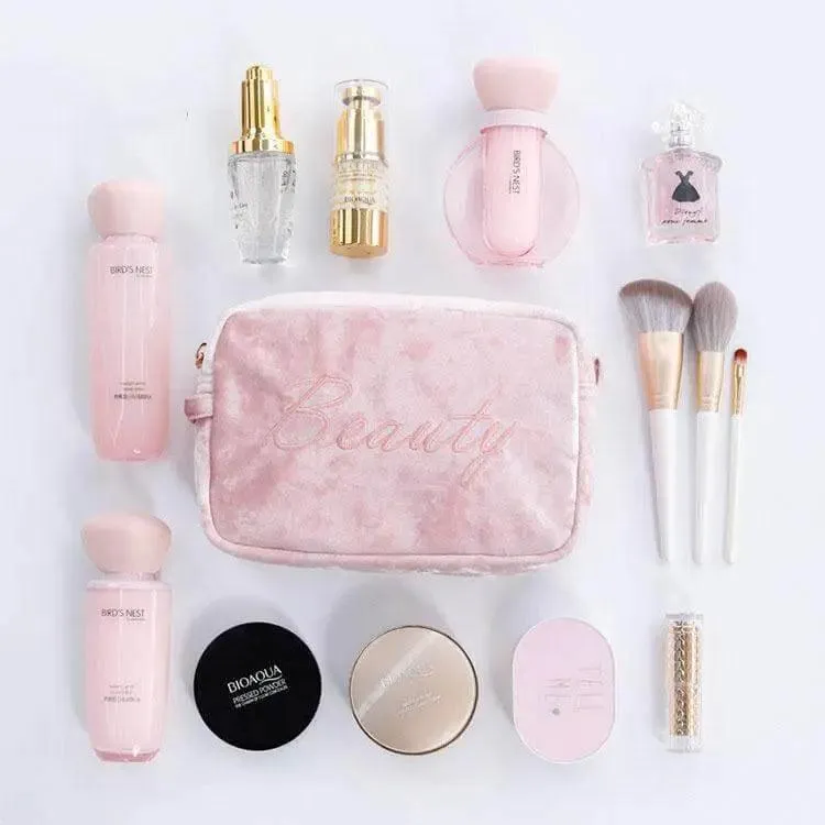 Luxury Velvet Makeup Bag