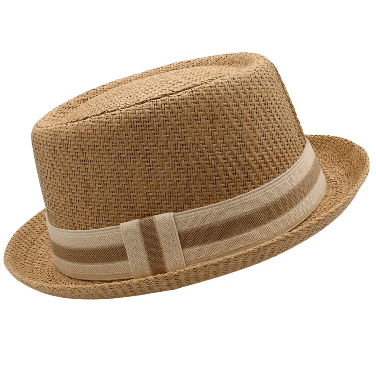 Men's Straw Pork Pie Hat