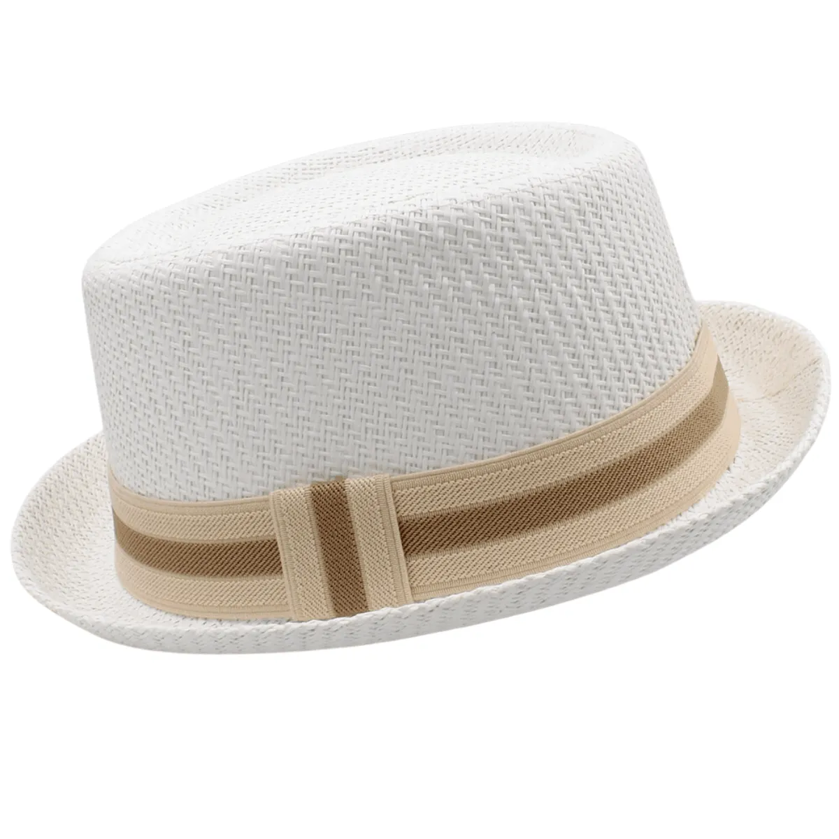 Men's Straw Pork Pie Hat