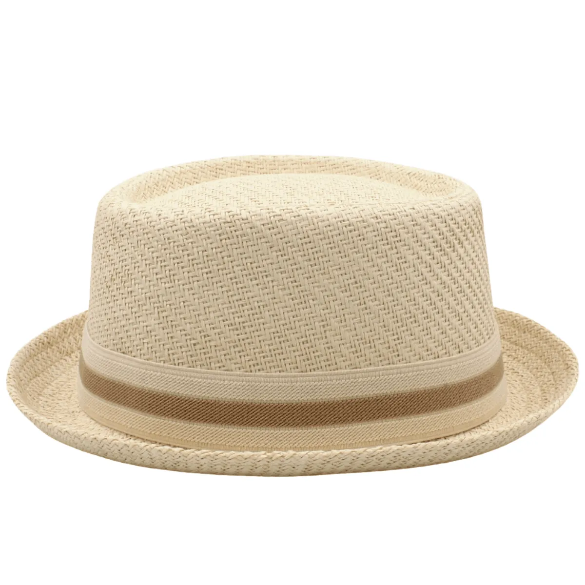 Men's Straw Pork Pie Hat