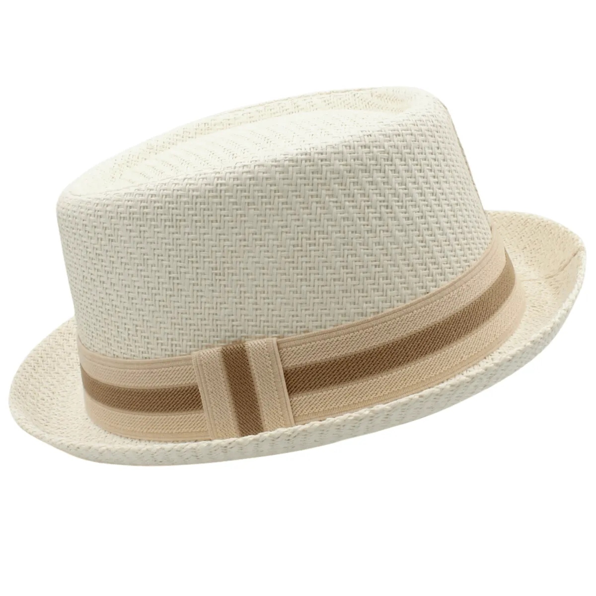 Men's Straw Pork Pie Hat