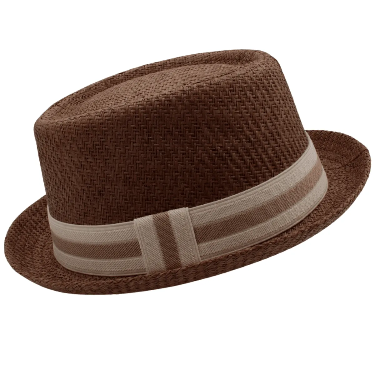 Men's Straw Pork Pie Hat