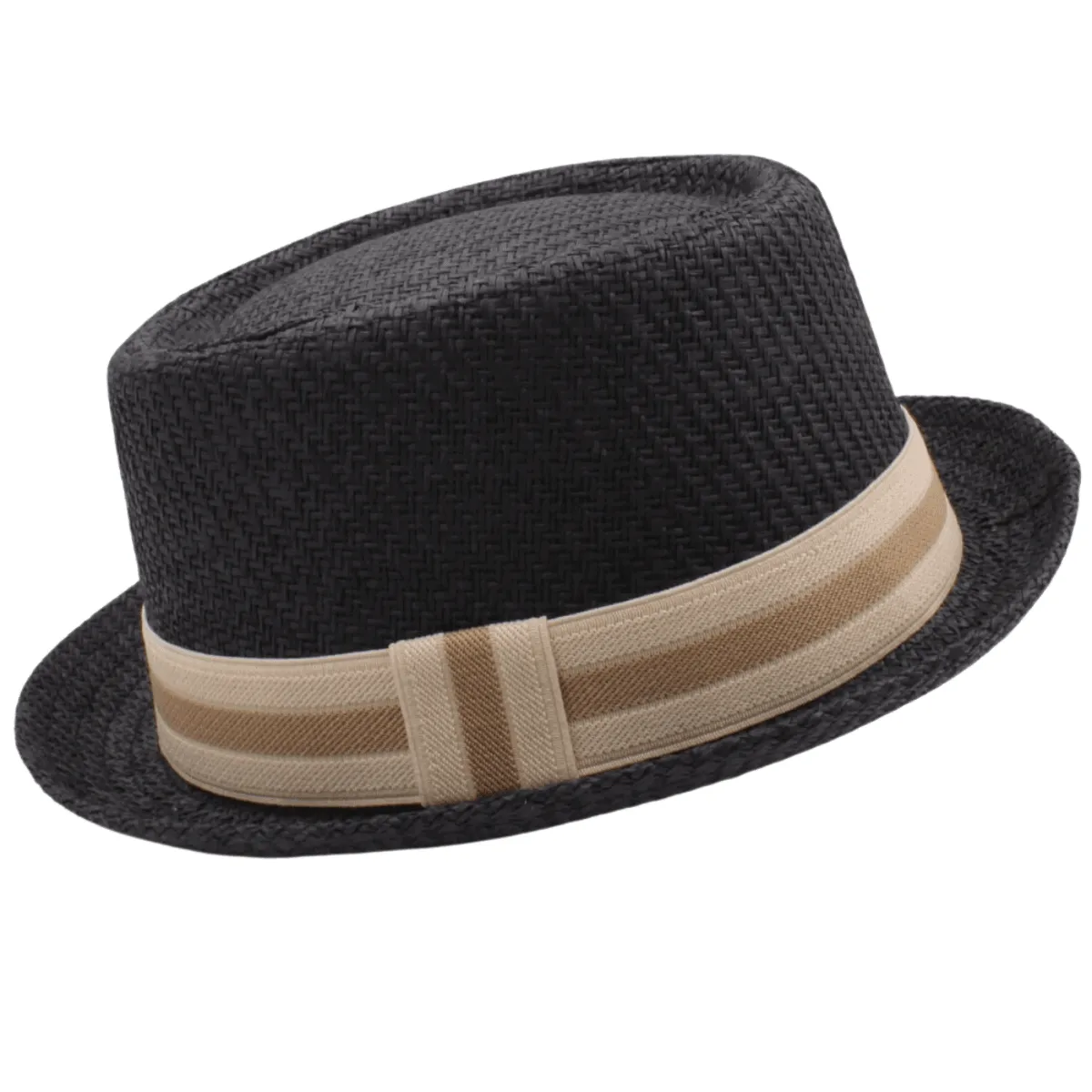 Men's Straw Pork Pie Hat