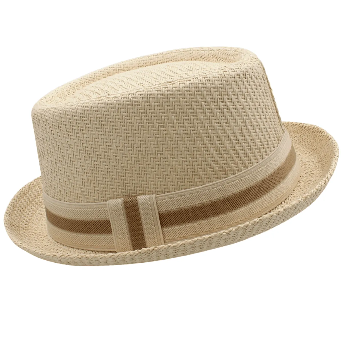 Men's Straw Pork Pie Hat