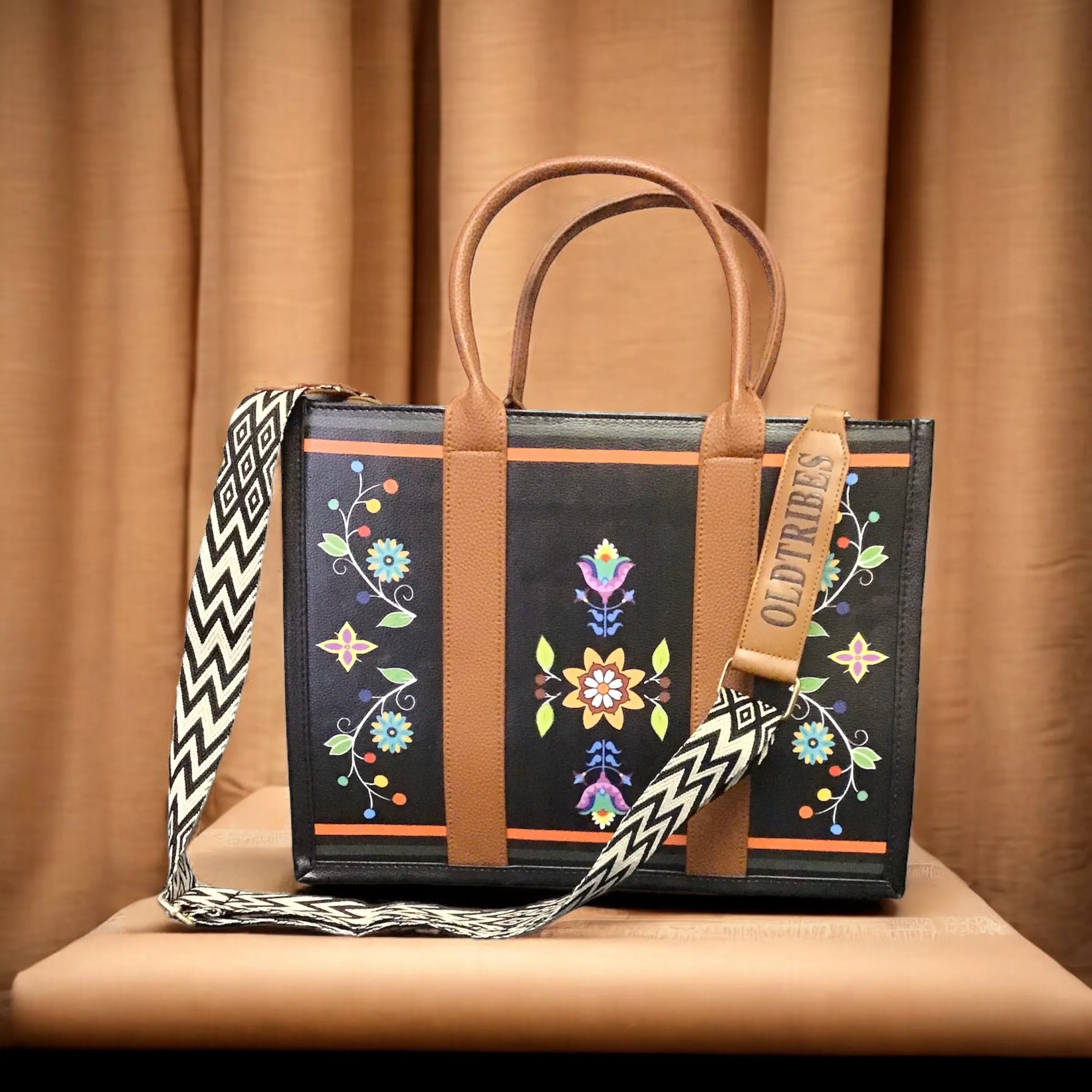 OLDTRIBES™  Leather Handbag (Flower)