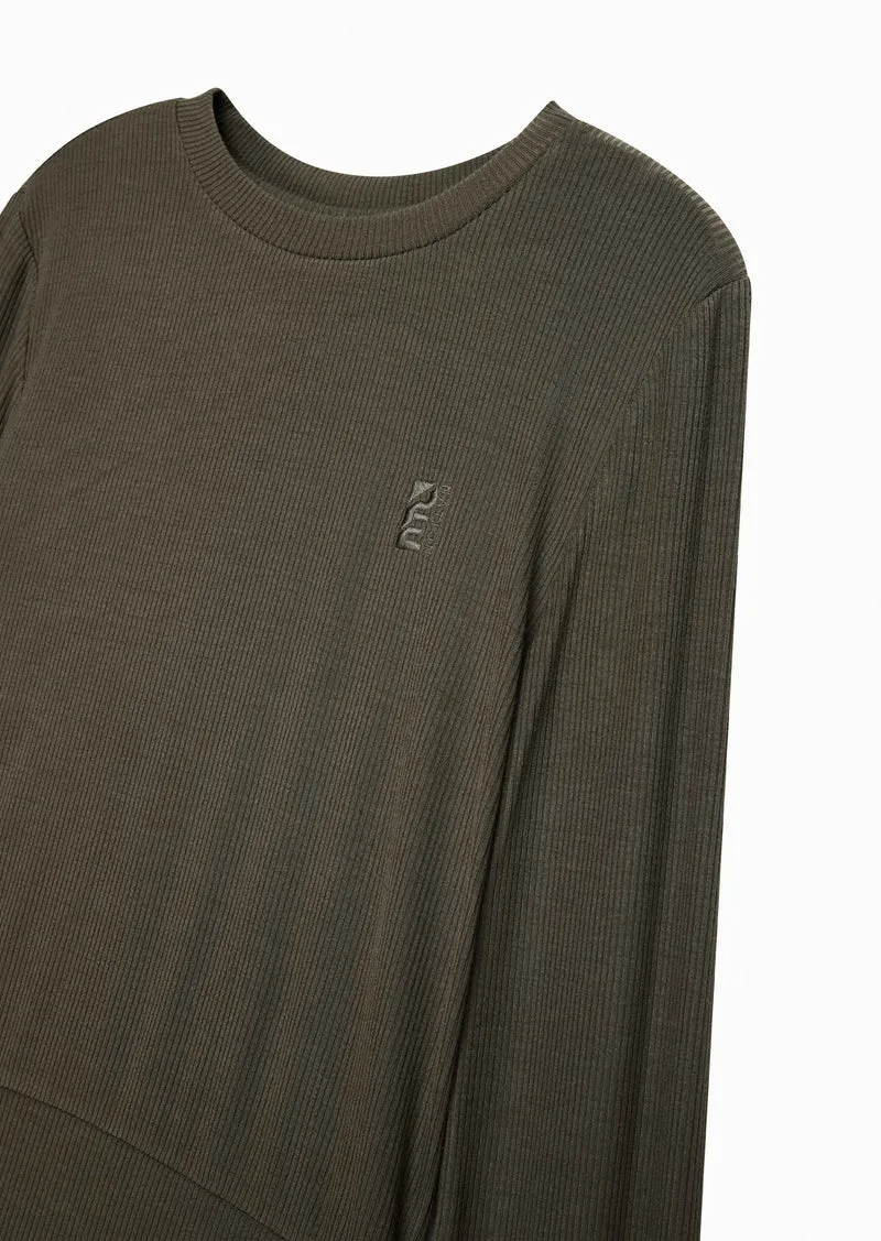 P.E Nation -  Free Play 2.0 LS Rib Tee in Khaki