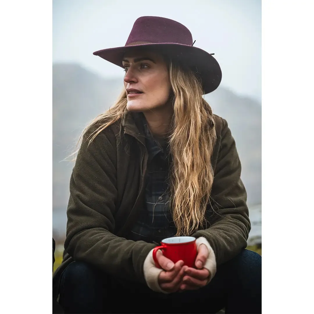 Perth Crushable Felt Hat - Merlot by Hoggs of Fife