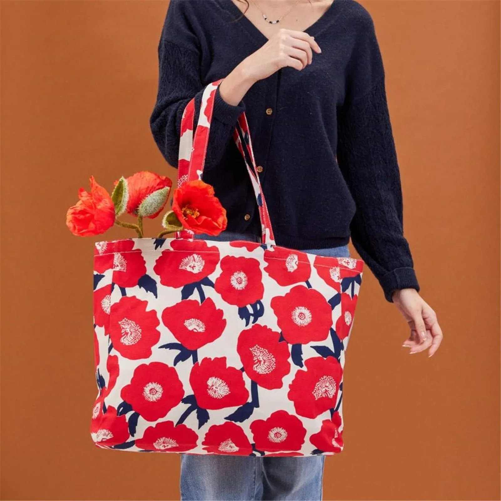 Poppies Little Shopper Tote Bag